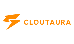 Cloutaura official orange logo